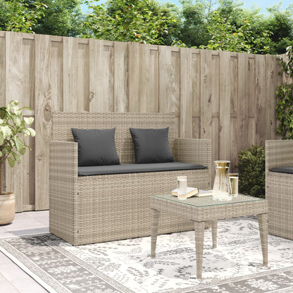 Panca Da Giardino Con Cuscini In Polyrattan