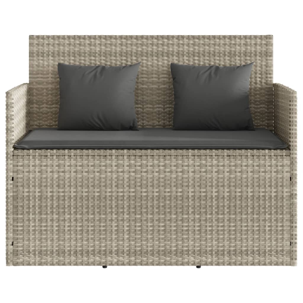 Panca Da Giardino Con Cuscini In Polyrattan