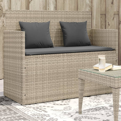 Panca Da Giardino Con Cuscini In Polyrattan