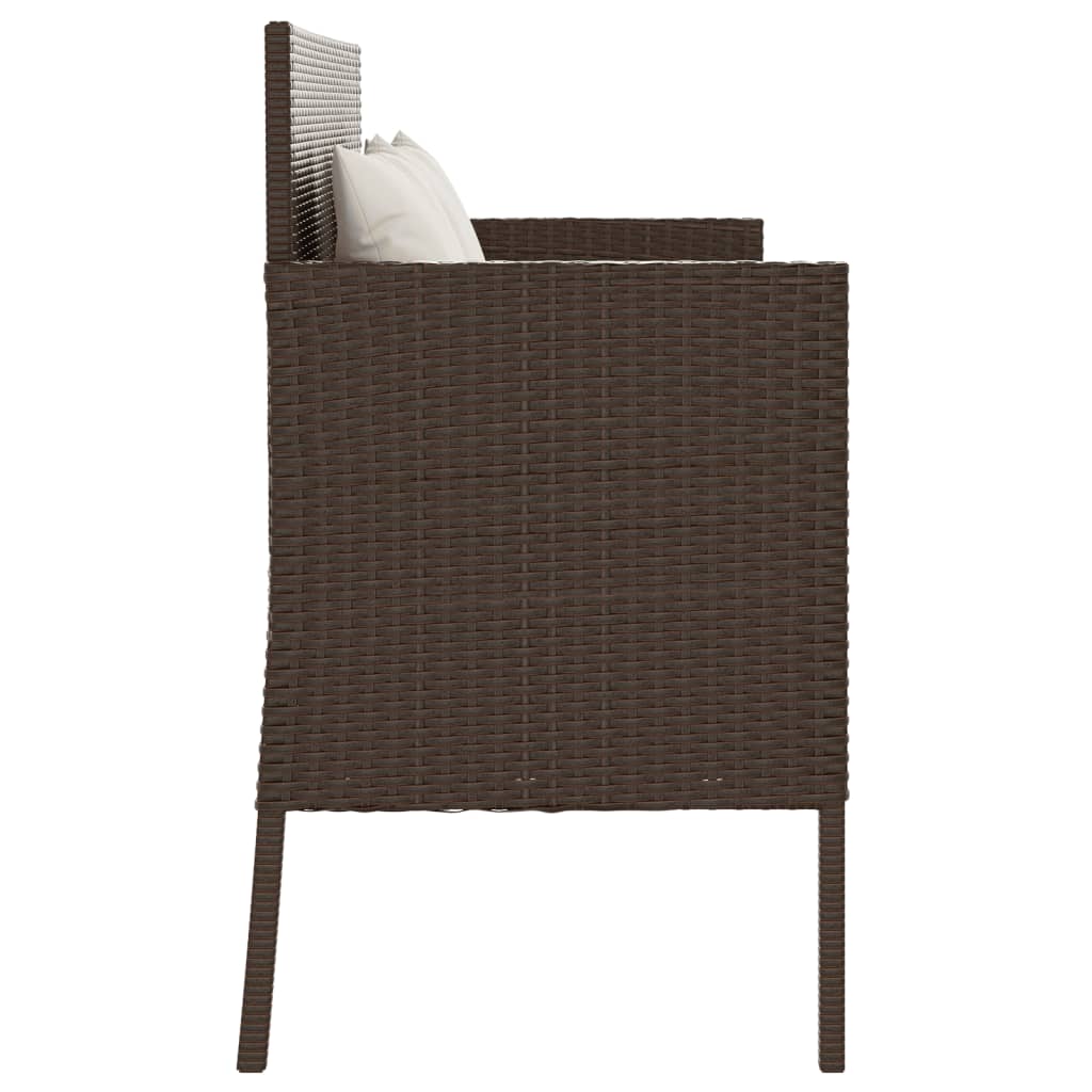 Panca Da Giardino Con Cuscini In Polyrattan