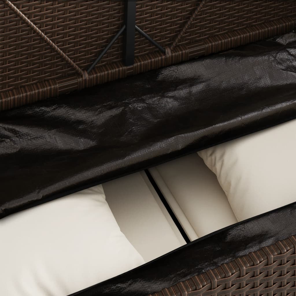 Panca Da Giardino Con Cuscini In Polyrattan