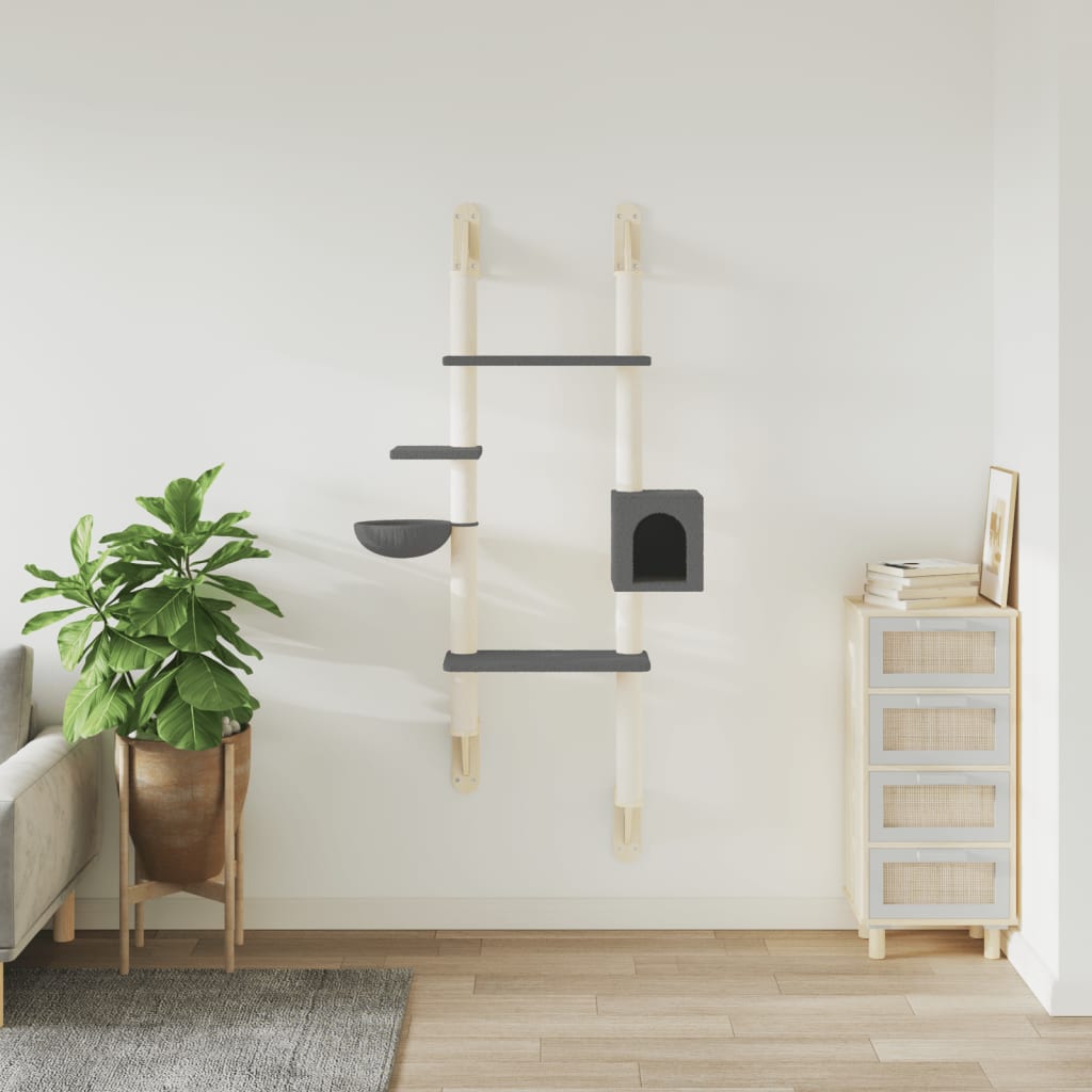 Albero Per Gatti Con Tiragraffi A Parete 180 Cm