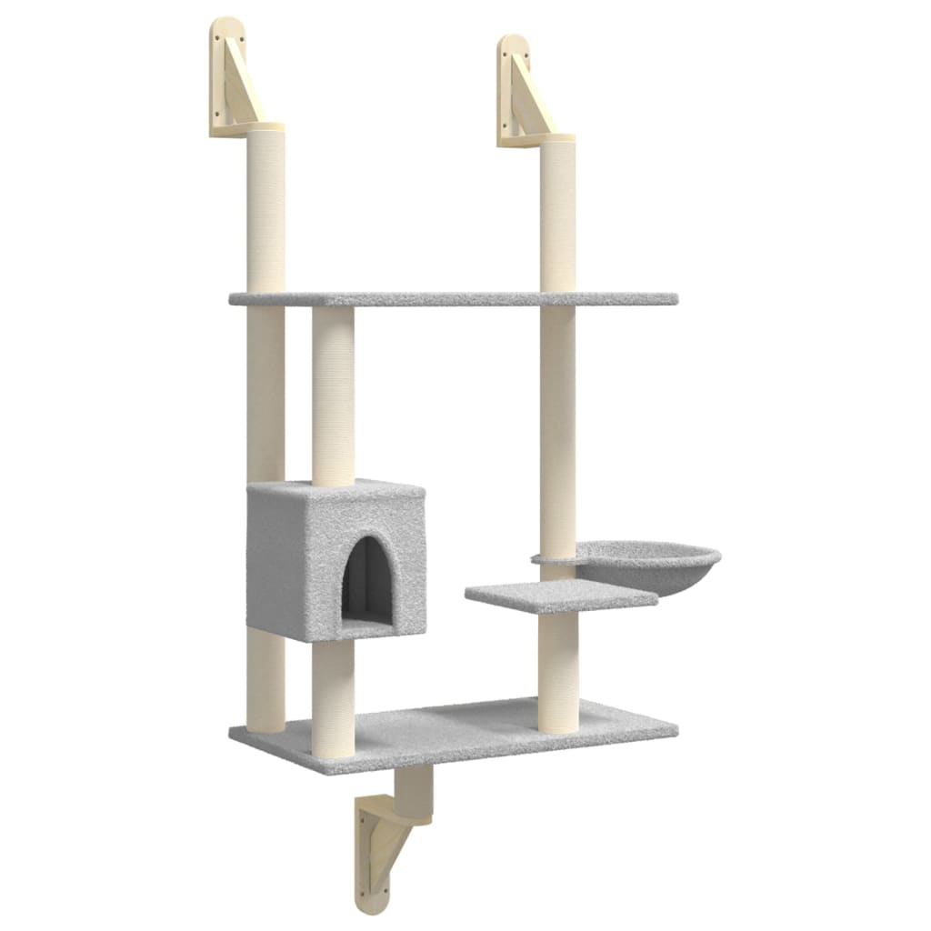 Albero Per Gatti Con Tiragraffi A Parete 153 Cm