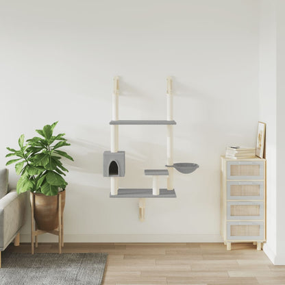 Albero Per Gatti Con Tiragraffi A Parete 153 Cm
