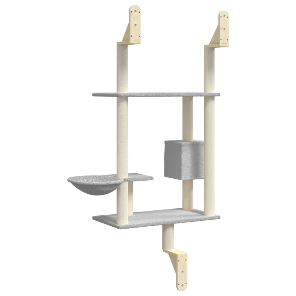 Albero Per Gatti Con Tiragraffi A Parete 153 Cm