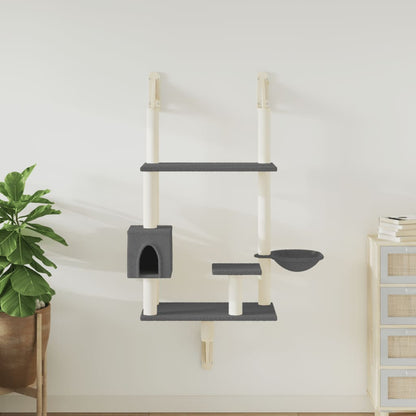 Albero Per Gatti Con Tiragraffi A Parete 153 Cm