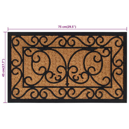 Zerbino Rettangolare 45X75 Cm In Gomma E Fibra Di Cocco