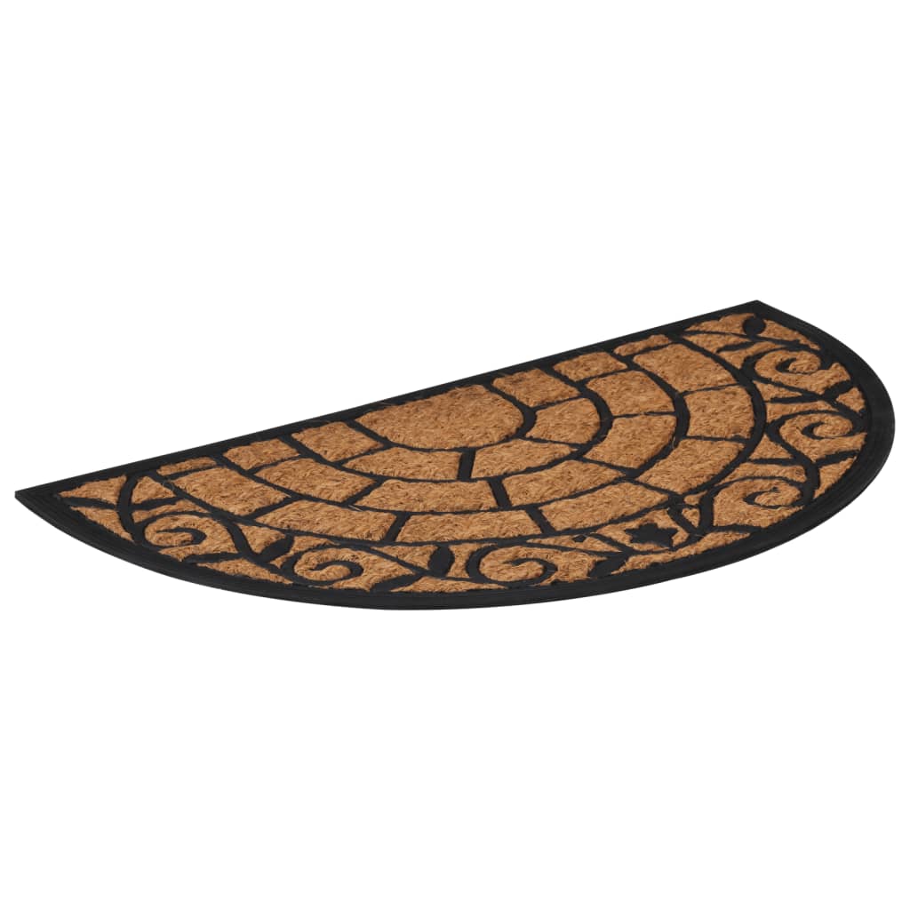 Zerbino Mezzo Rotondo 45X75 Cm In Gomma E Fibra Di Cocco
