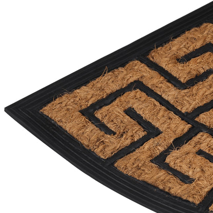 Zerbino Mezzo Rotondo 45X75 Cm In Gomma E Fibra Di Cocco