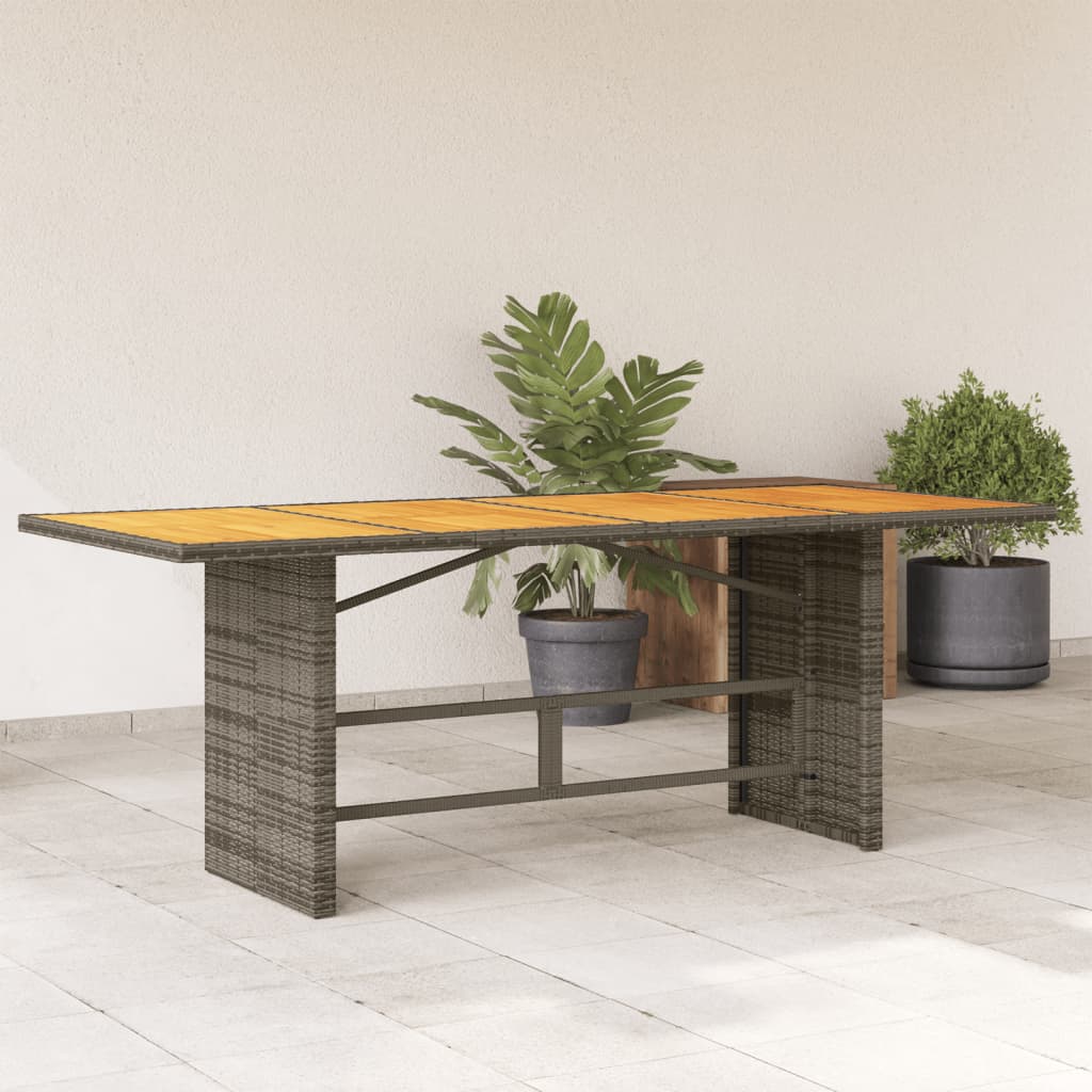 Tavolo Da Giardino Piano In 190X80X75 Cm Polyrattan