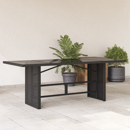Tavolo Da Giardino Piano In 190X80X75 Cm Polyrattan
