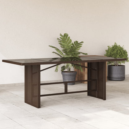 Tavolo Da Giardino Piano In 190X80X75 Cm Polyrattan