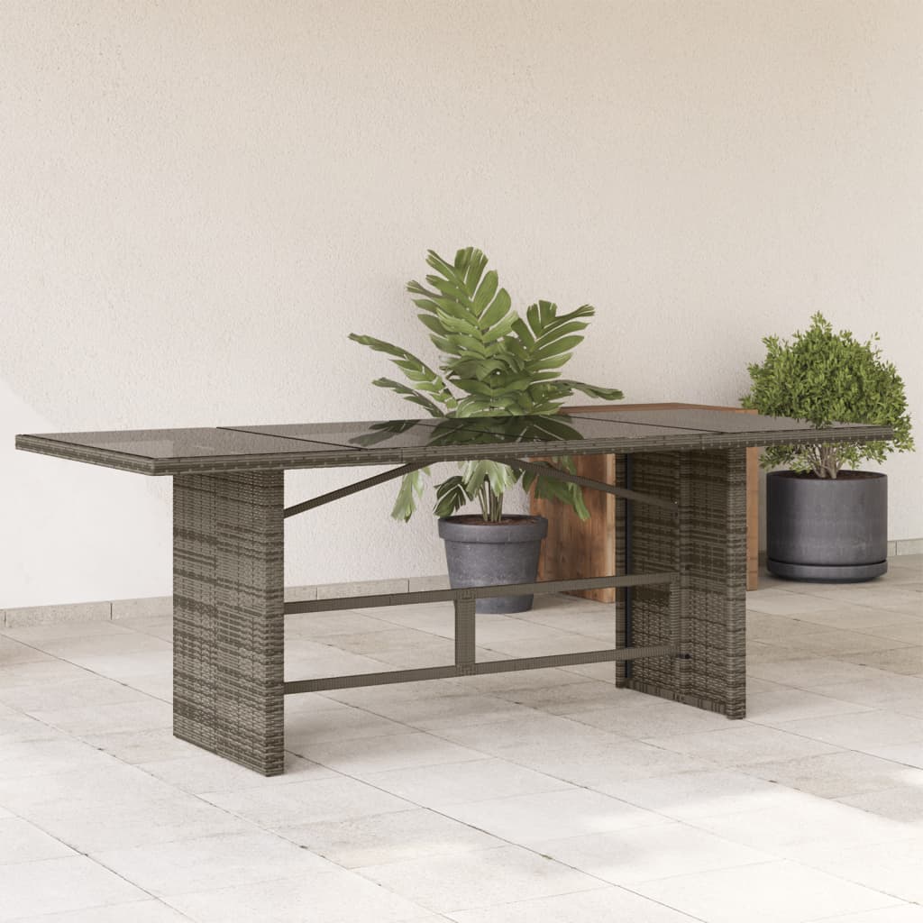 Tavolo Da Giardino Piano In 190X80X75 Cm Polyrattan