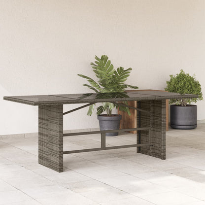 Tavolo Da Giardino Piano In 190X80X75 Cm Polyrattan