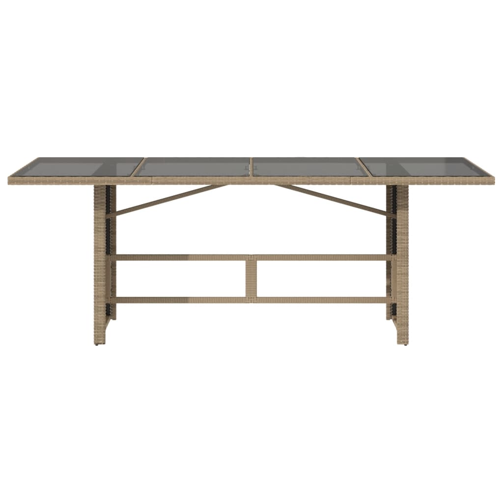 Tavolo Da Giardino Piano In 190X80X75 Cm Polyrattan