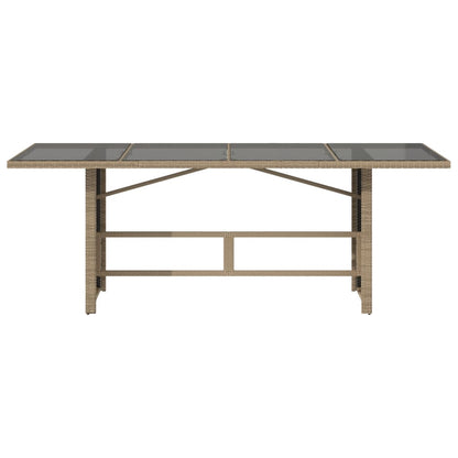 Tavolo Da Giardino Piano In 190X80X75 Cm Polyrattan