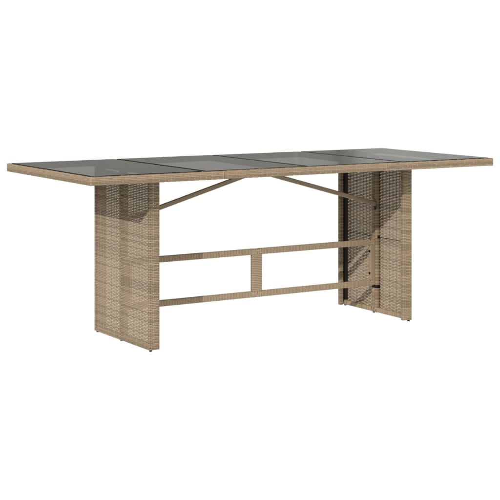 Tavolo Da Giardino Piano In 190X80X75 Cm Polyrattan