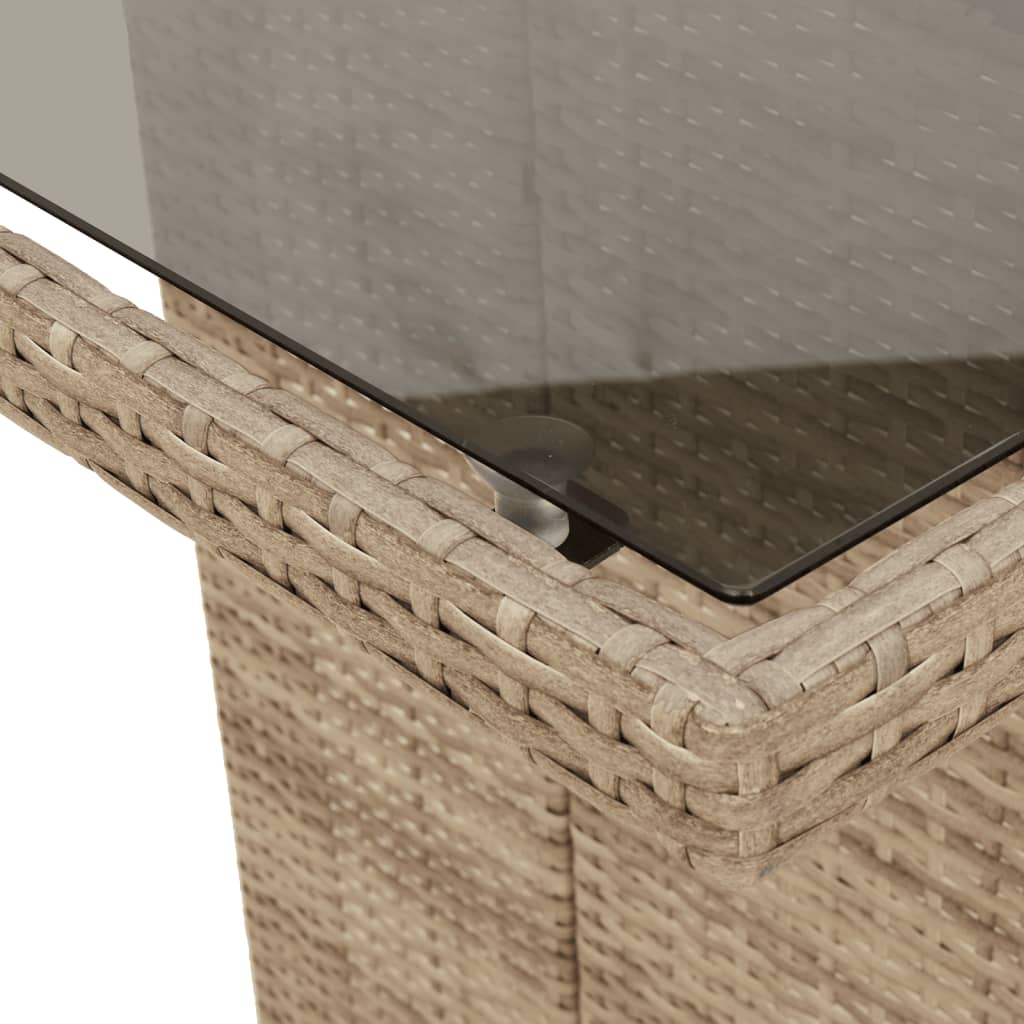 Tavolo Da Giardino Piano In 190X80X75 Cm Polyrattan