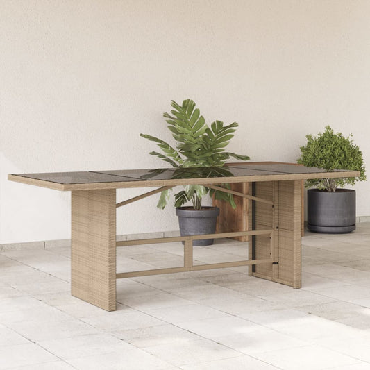 Tavolo Da Giardino Piano In 190X80X75 Cm Polyrattan