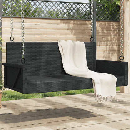 Panchina A Dondolo 119X56X48 Cm In Polyrattan