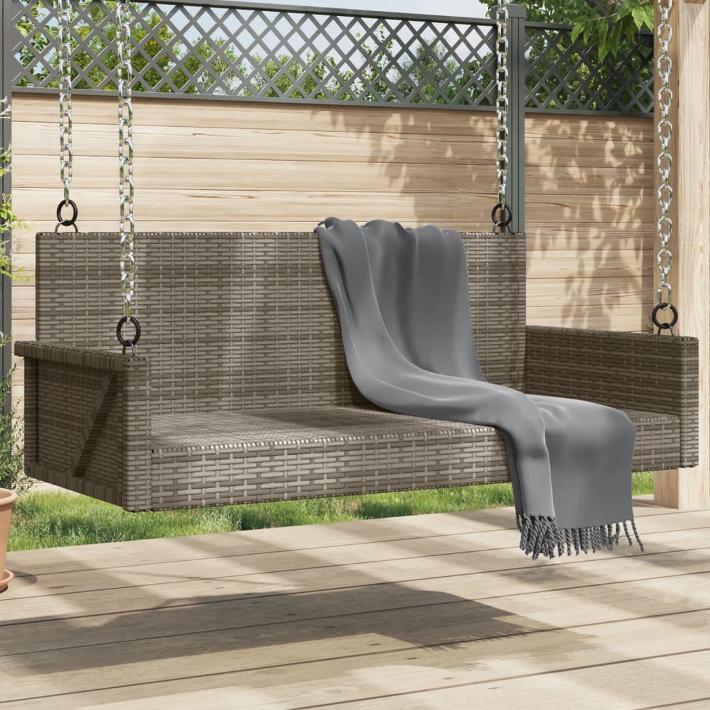 Panchina A Dondolo 119X56X48 Cm In Polyrattan