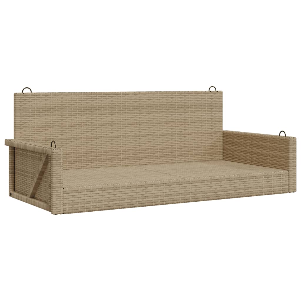 Panchina A Dondolo 119X56X48 Cm In Polyrattan