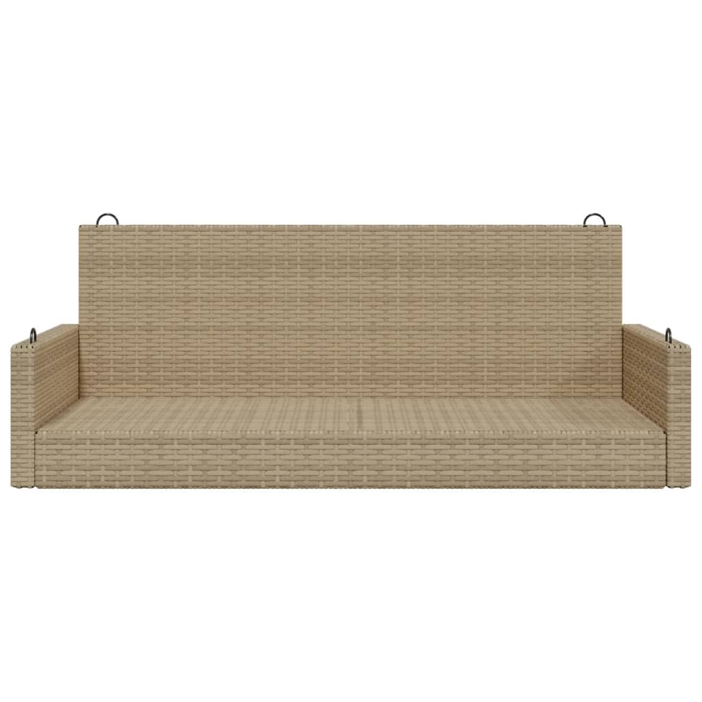 Panchina A Dondolo 119X56X48 Cm In Polyrattan