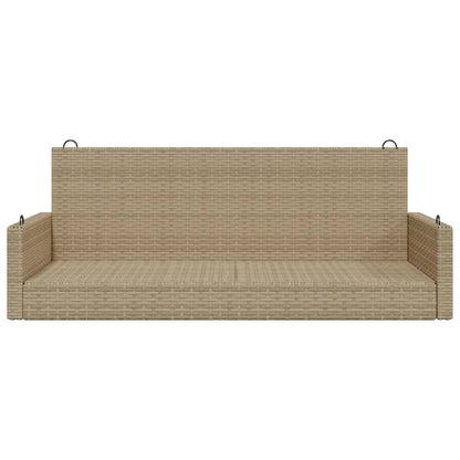 Panchina A Dondolo 119X56X48 Cm In Polyrattan