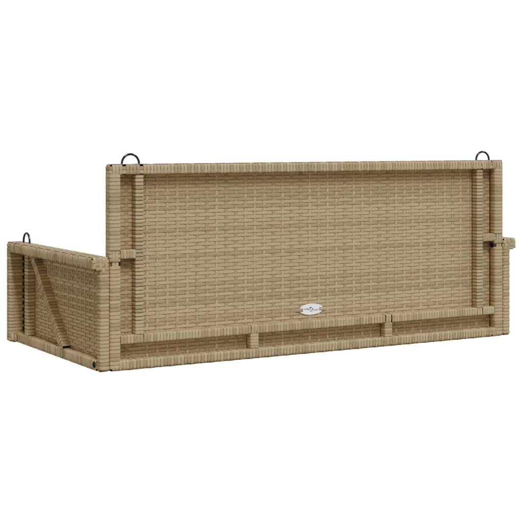 Panchina A Dondolo 119X56X48 Cm In Polyrattan