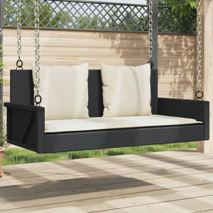 Panchina A Dondolo 119X56X48 Cm In Polyrattan