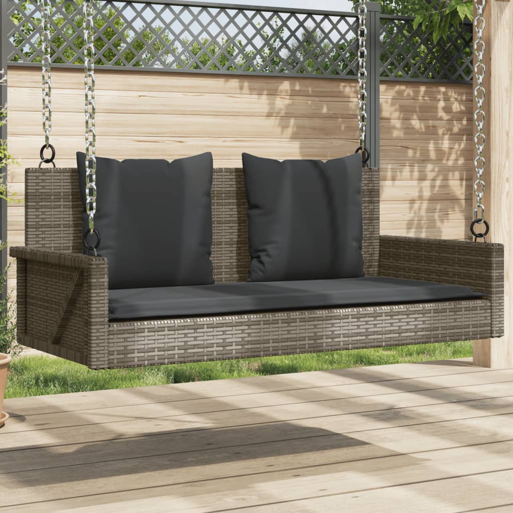 Panchina A Dondolo 119X56X48 Cm In Polyrattan