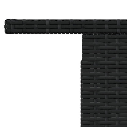 Tavolo Da Giardino 100X55X73 Cm Polyrattan E Acacia