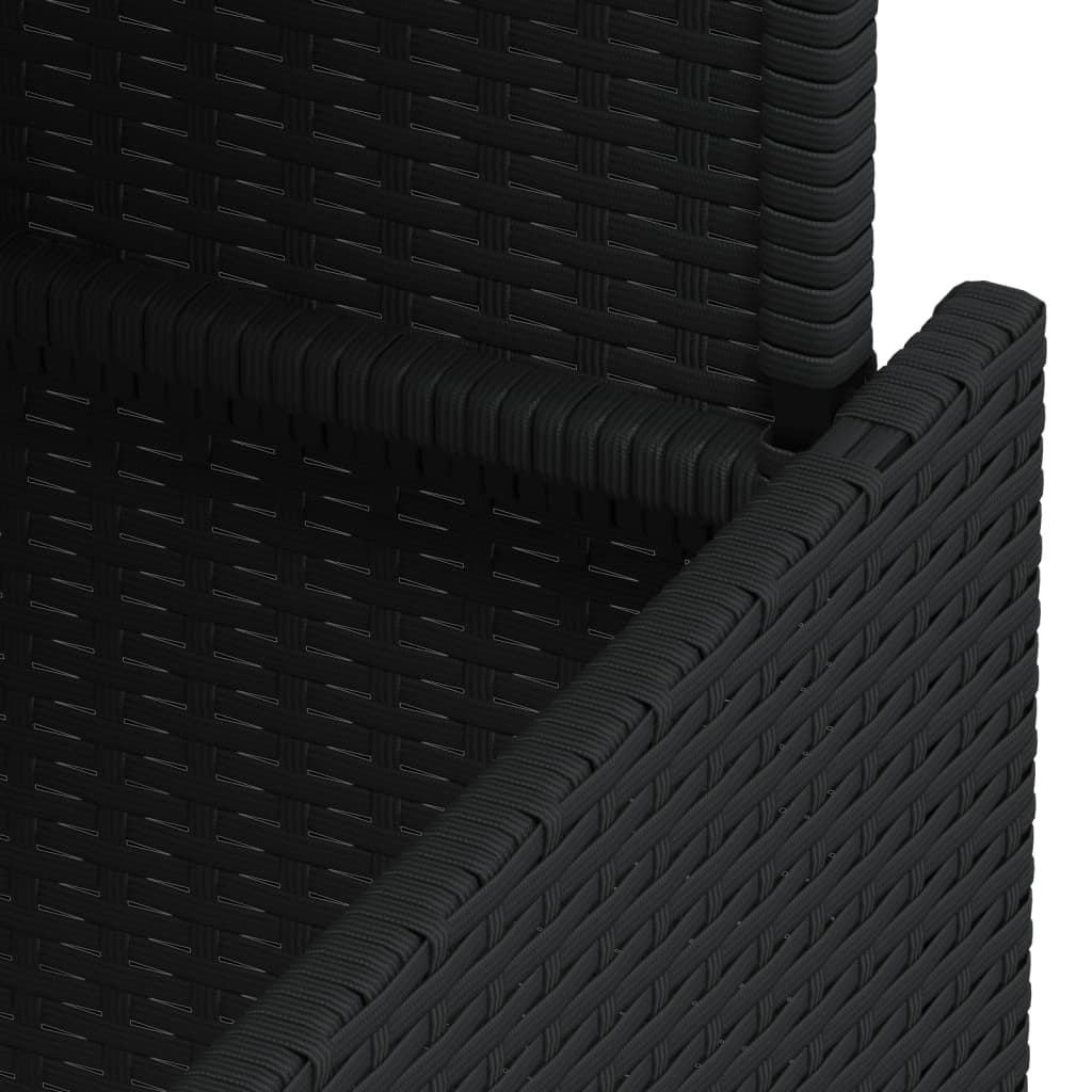 Tavolo Da Giardino 100X55X73 Cm Polyrattan E Acacia