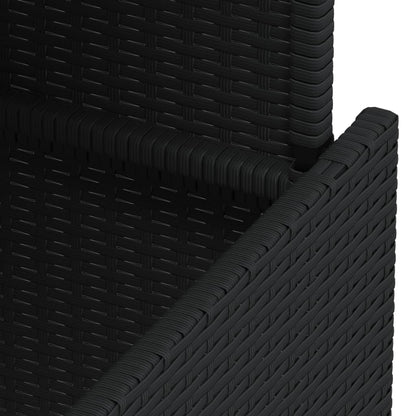 Tavolo Da Giardino 100X55X73 Cm Polyrattan E Acacia