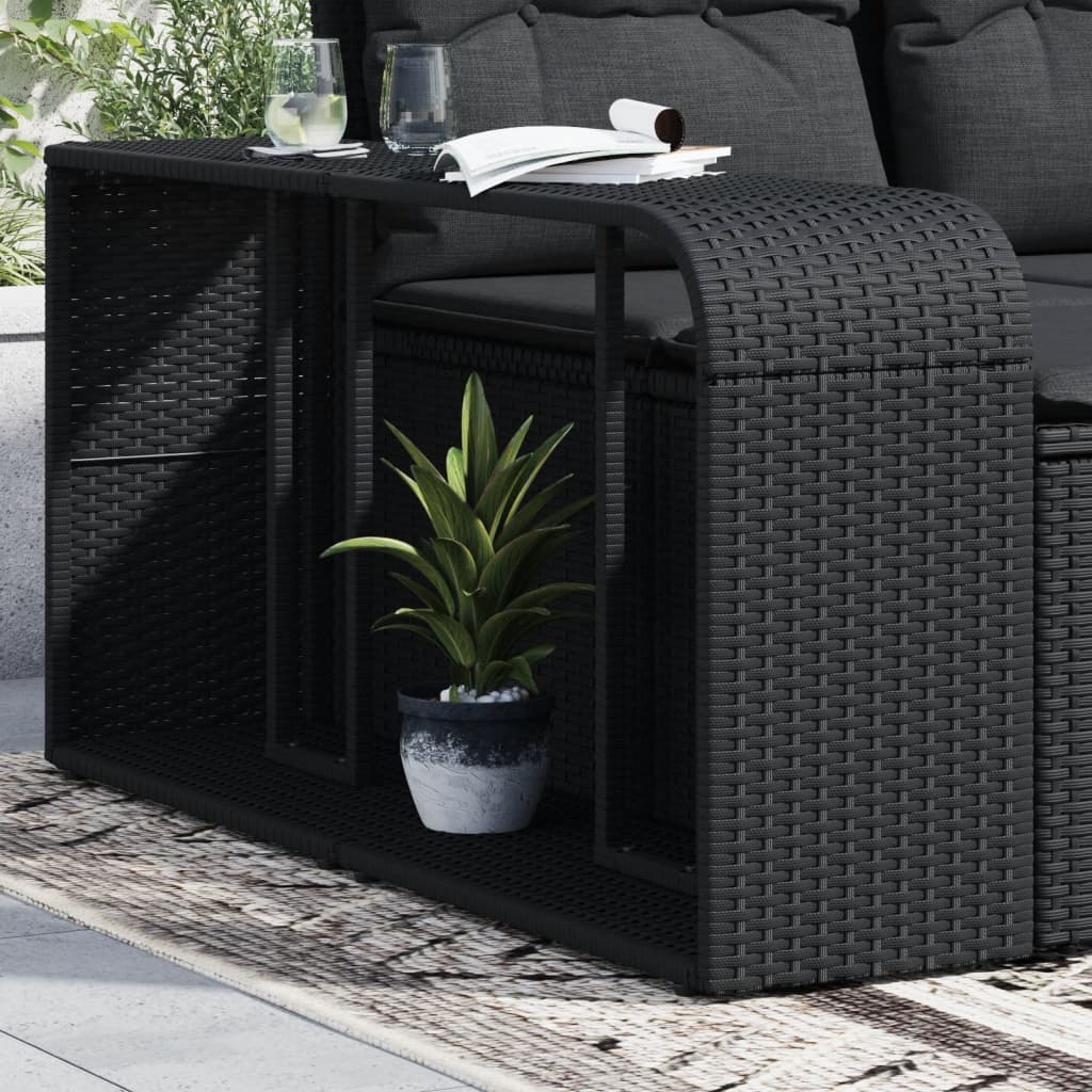Scaffali Portaoggetti 2 Pz In Polyrattan