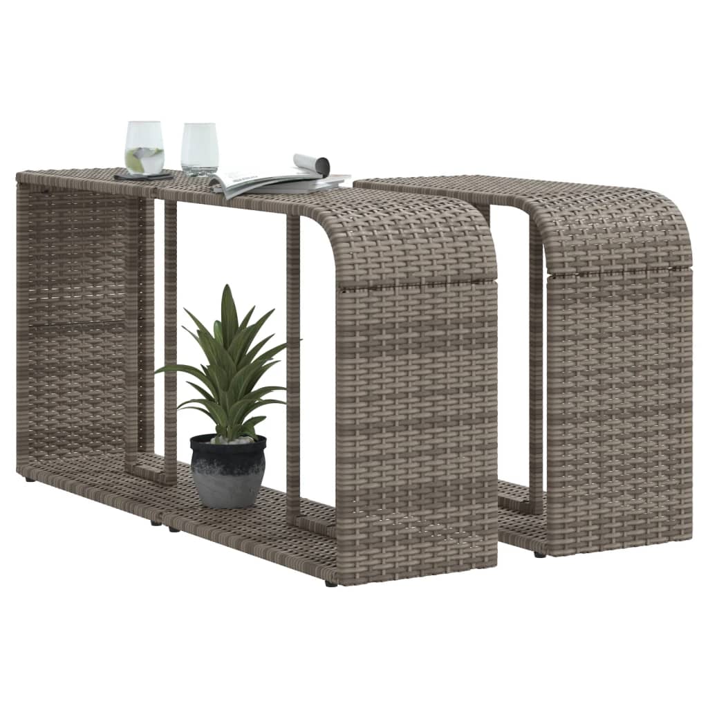Scaffali Portaoggetti 2 Pz In Polyrattan