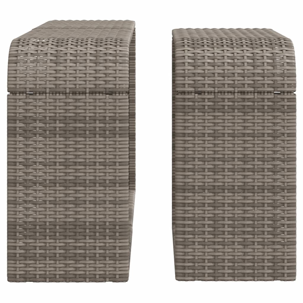 Scaffali Portaoggetti 2 Pz In Polyrattan