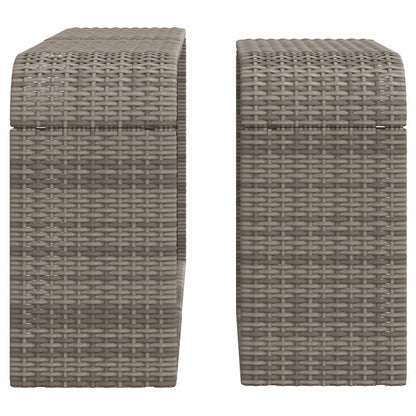Scaffali Portaoggetti 2 Pz In Polyrattan