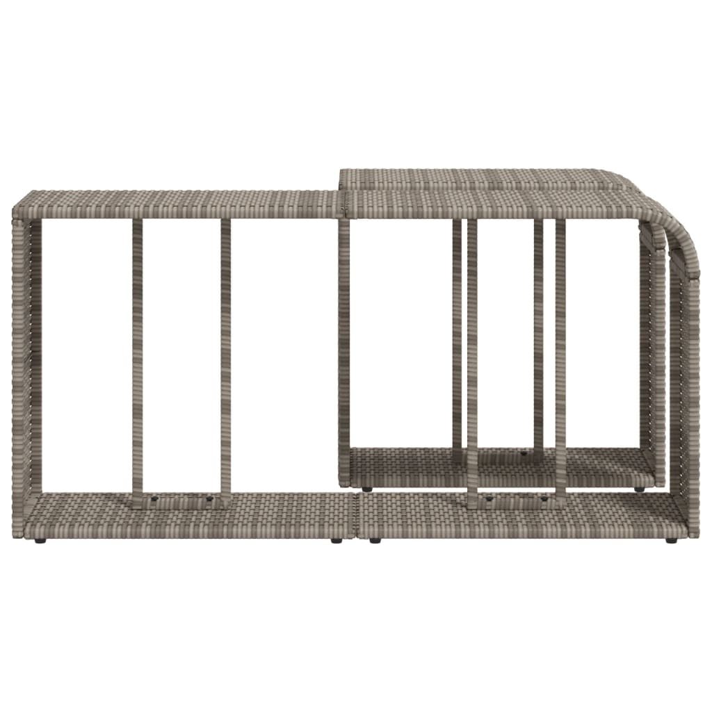 Scaffali Portaoggetti 2 Pz In Polyrattan