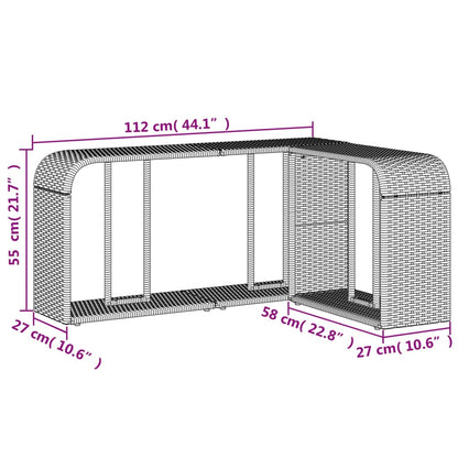 Scaffali Portaoggetti 2 Pz In Polyrattan