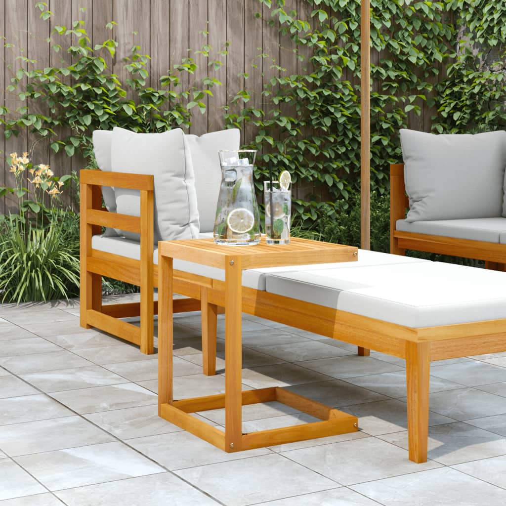 Tavolo A C 42X40X50 Cm In Legno Massello Di Acacia