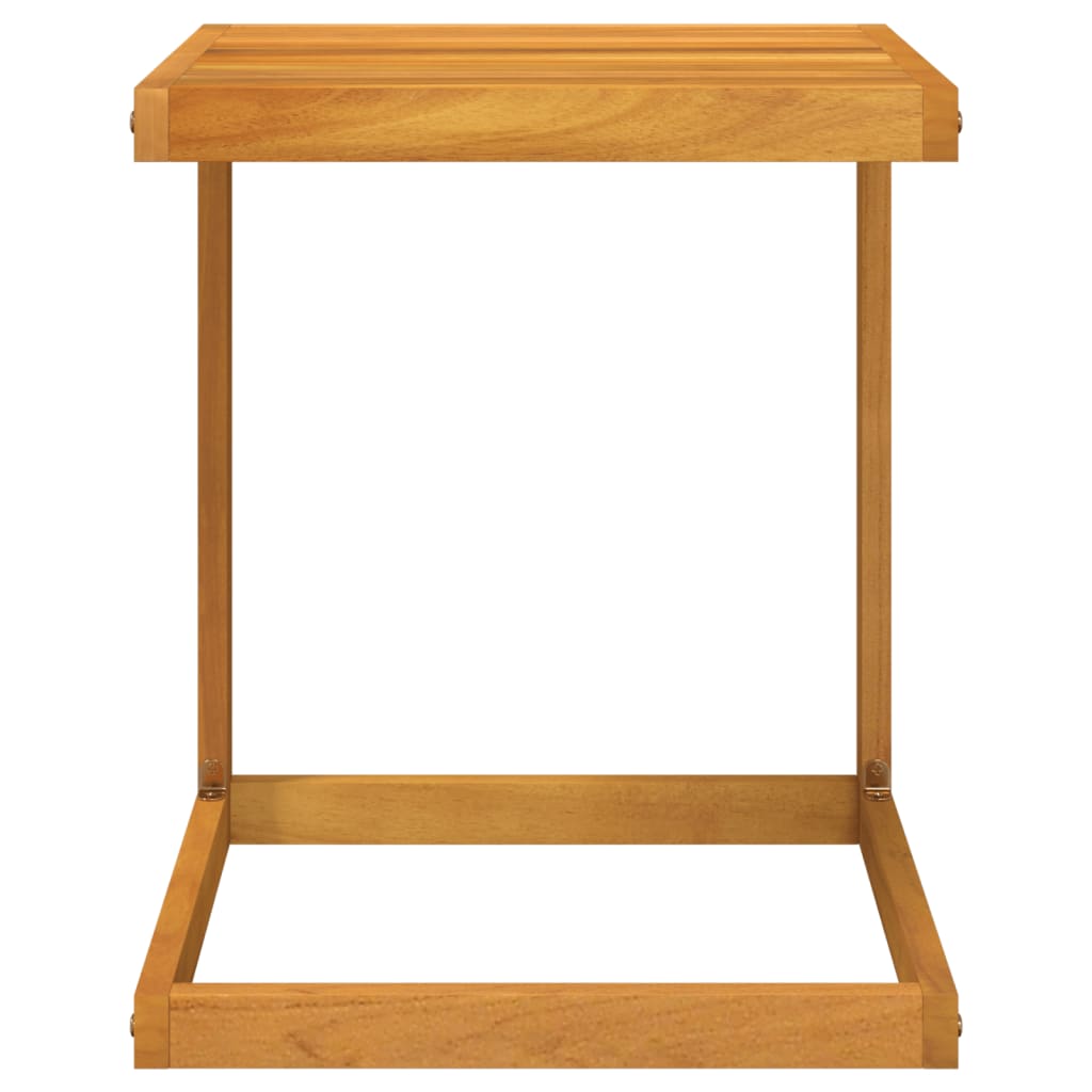 Tavolo A C 42X40X50 Cm In Legno Massello Di Acacia