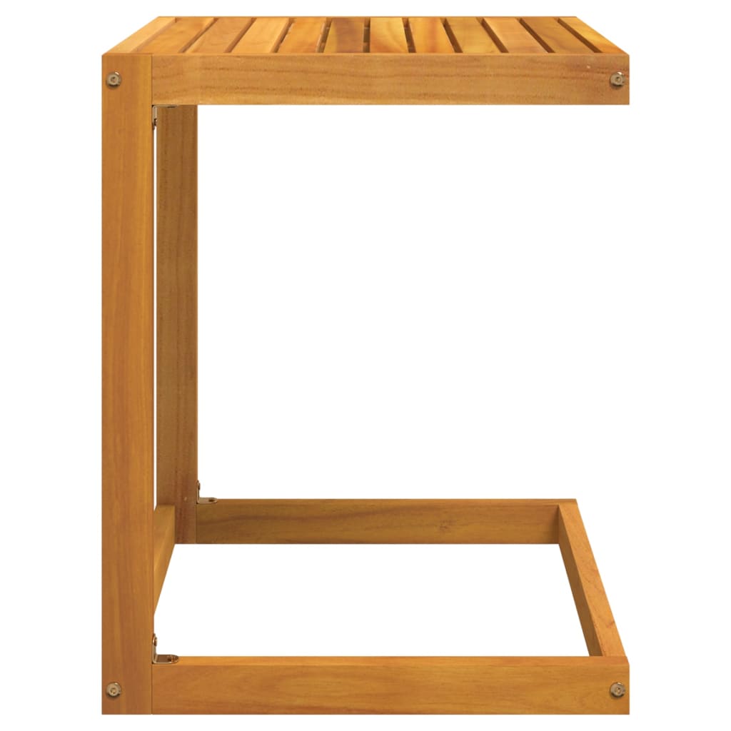 Tavolo A C 42X40X50 Cm In Legno Massello Di Acacia