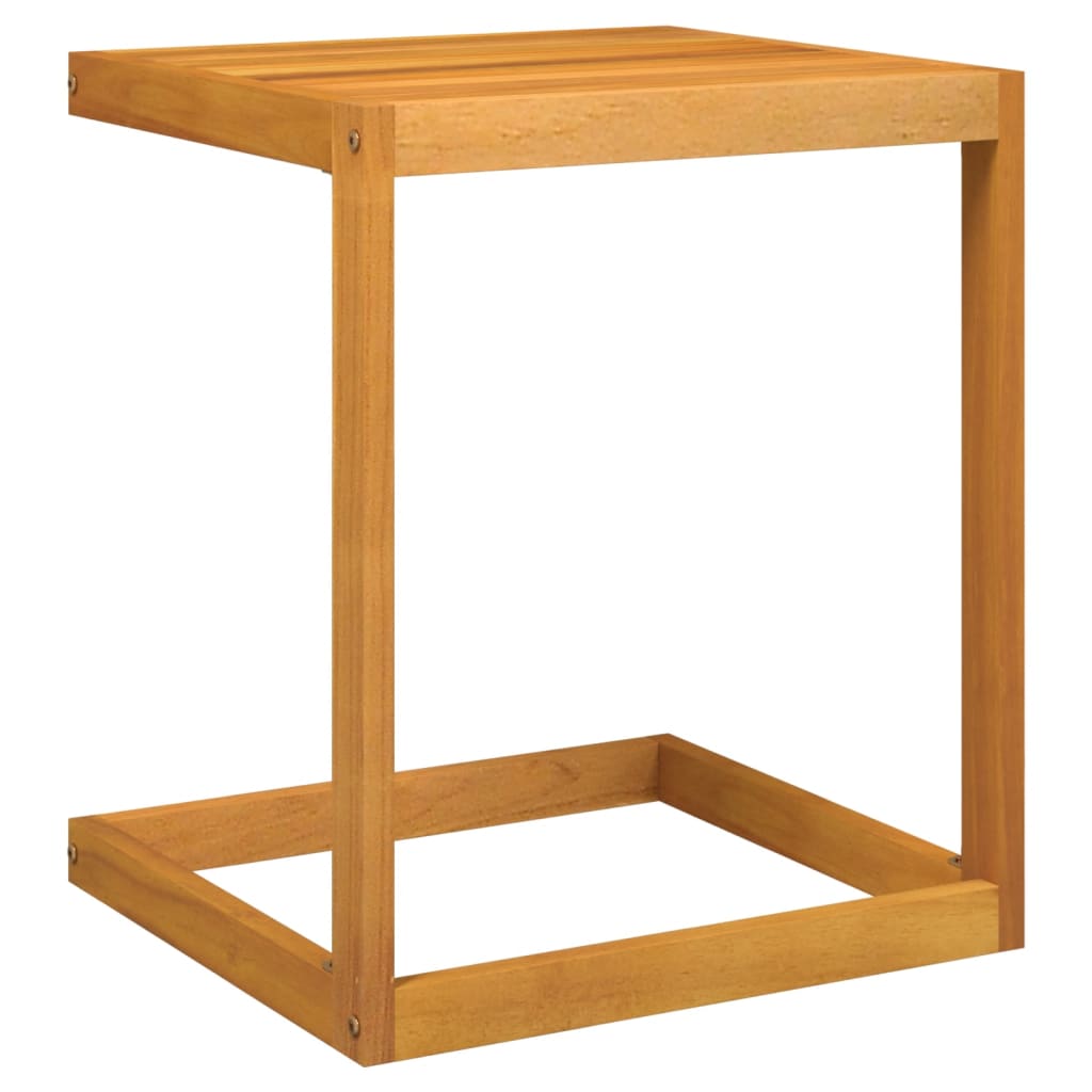 Tavolo A C 42X40X50 Cm In Legno Massello Di Acacia