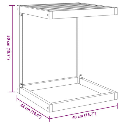 Tavolo A C 42X40X50 Cm In Legno Massello Di Acacia