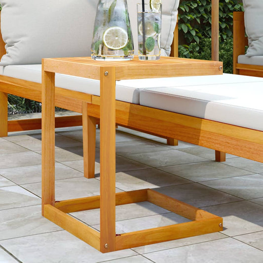 Tavolo A C 42X40X50 Cm In Legno Massello Di Acacia
