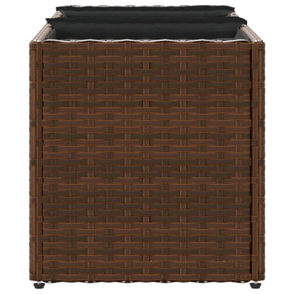 Fioriere Da Giardino Con 3 Vasi Polyrattan