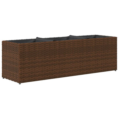 Fioriere Da Giardino Con 3 Vasi Polyrattan