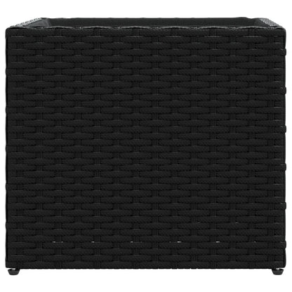 Fioriere Da Giardino 2 Pz Nere In Polyrattan
