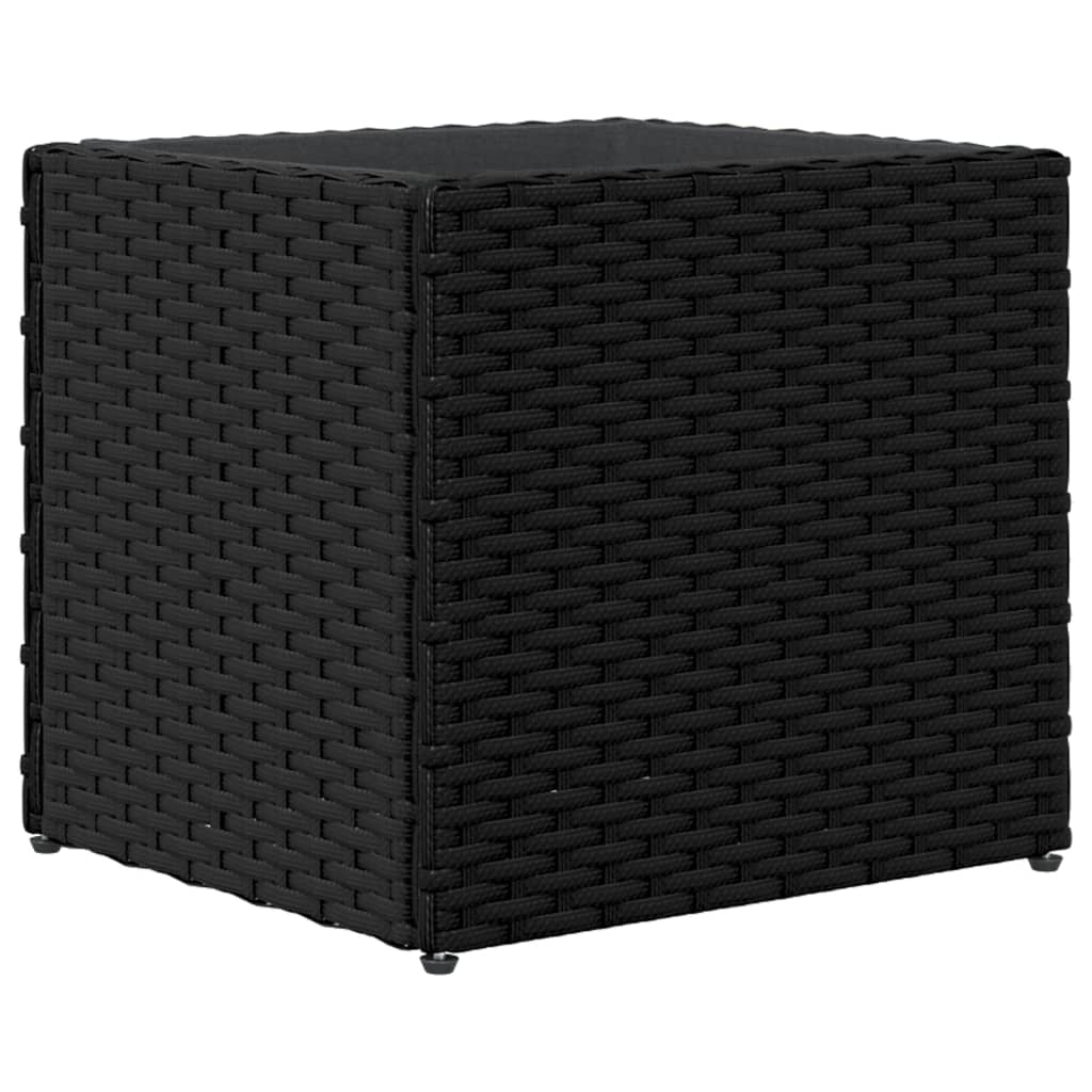 Fioriere Da Giardino 2 Pz Nere In Polyrattan